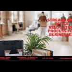 Commercial Movers Bronx NY: How to Relocate Your Business Without Missing a Beat A modern office environment featuring a potted plant and a clipboard, illustrating a streamlined office relocation process for businesses, with branding for Abreu Movers including contact details and location in the Bronx, NY.