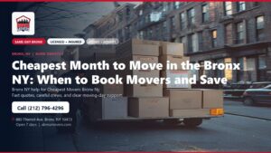 Cheapest Month to Move in the Bronx NY: When to Book Movers and Save