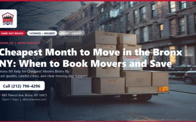 Cheapest Month to Move in the Bronx NY: When to Book Movers and Save