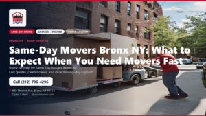 Same-Day Movers Bronx NY: What to Expect When You Need Movers Fast